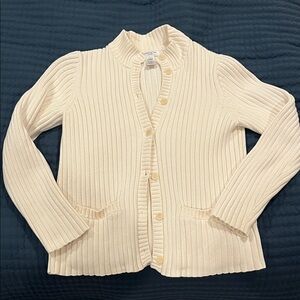 Jones New York Cream Knit Cardigan vintage